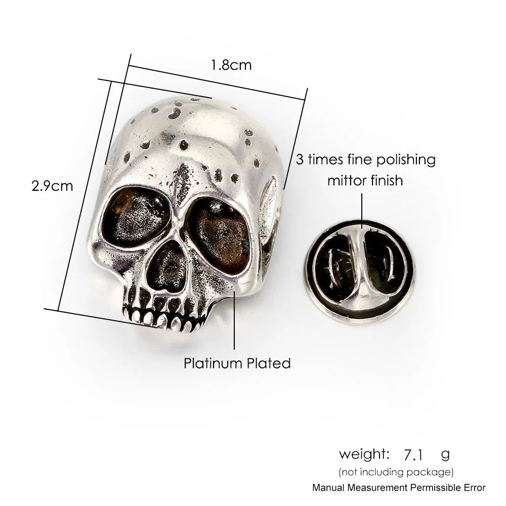 Skull Head Brooch 