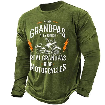 Motorcycle Vintage Long Sleeve Shirt 