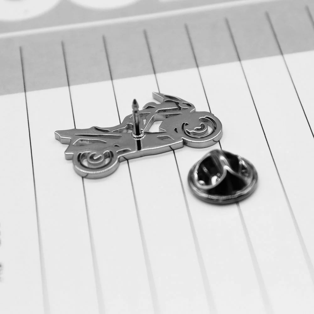 Motorcycle Racing Brooch Pin 