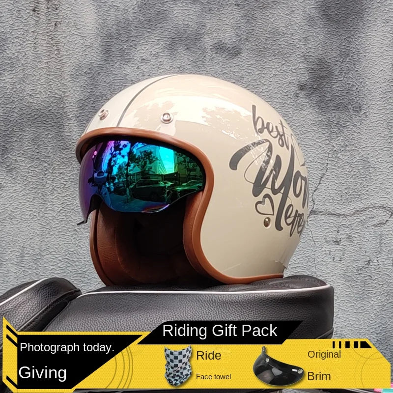 Open Face Half Motorcycle Helmet 