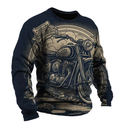 Motorcycle Vintage Long Sleeve Shirt 