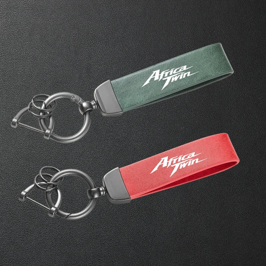 Africa Twin Leather Keychain 