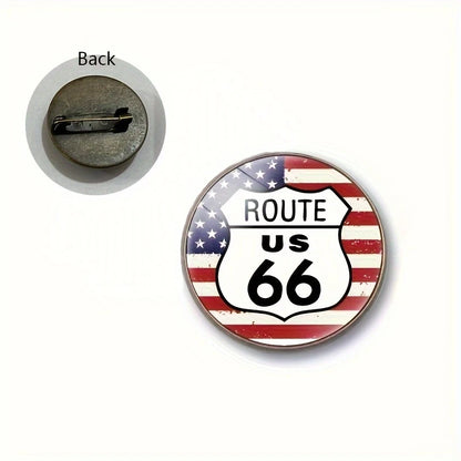 ROUTE 66 Brooch Pin – Vintage | Classic Style 