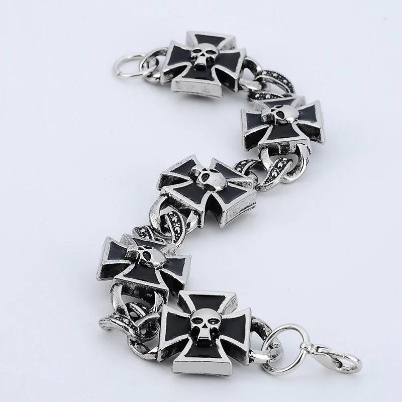Cross Shape Skull Bracelet 