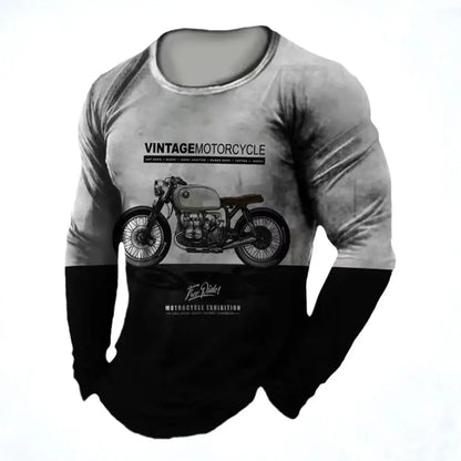 Vintage Motorcycle Long Sleeve Shirt 