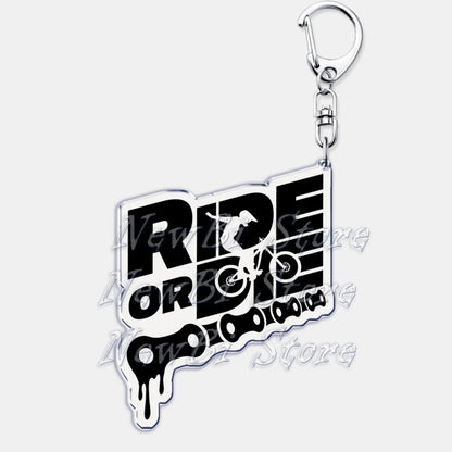 Ride or Die Letters Keyring