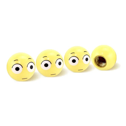4 Pcs Tire Valve Caps – Funny & Functional 