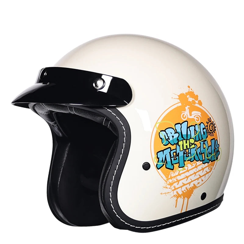Casco de moto semiabierto 