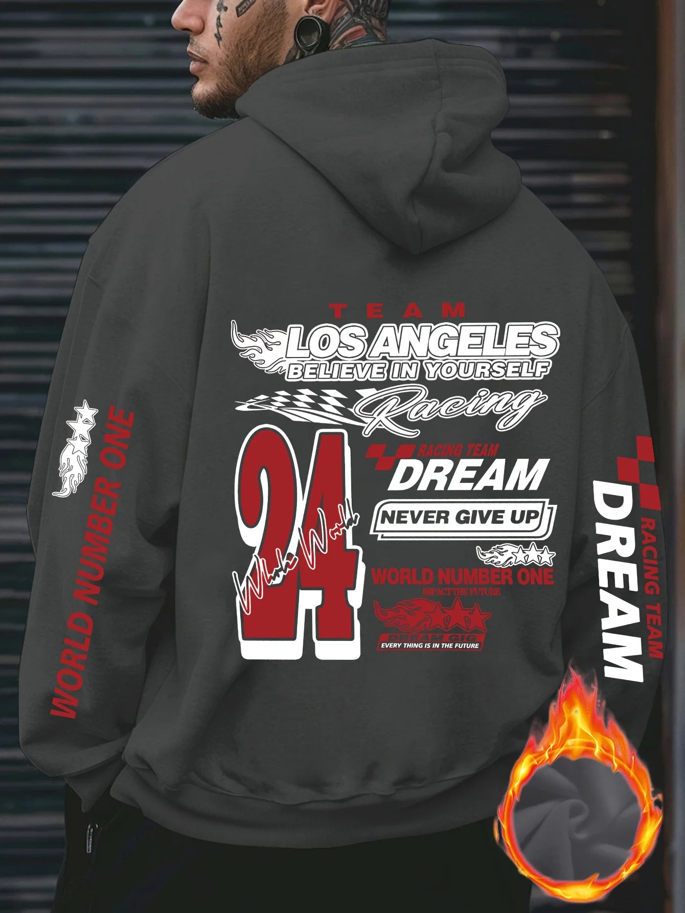 LA Racing “Never Give Up” Hooded 