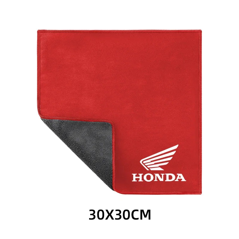 ผ้าไมโครไฟเบอร์เช็ดล้างและทำความสะอาดรถจักรยานยนต์ – 30x20cm / 30x30cm