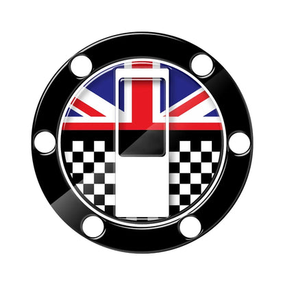 3D Motorcycle Sticker UK Flag  