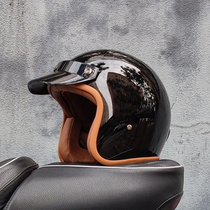 Retro Fire Motorcycle Helmet 