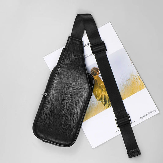 Leather Crossbody Chest Bag 