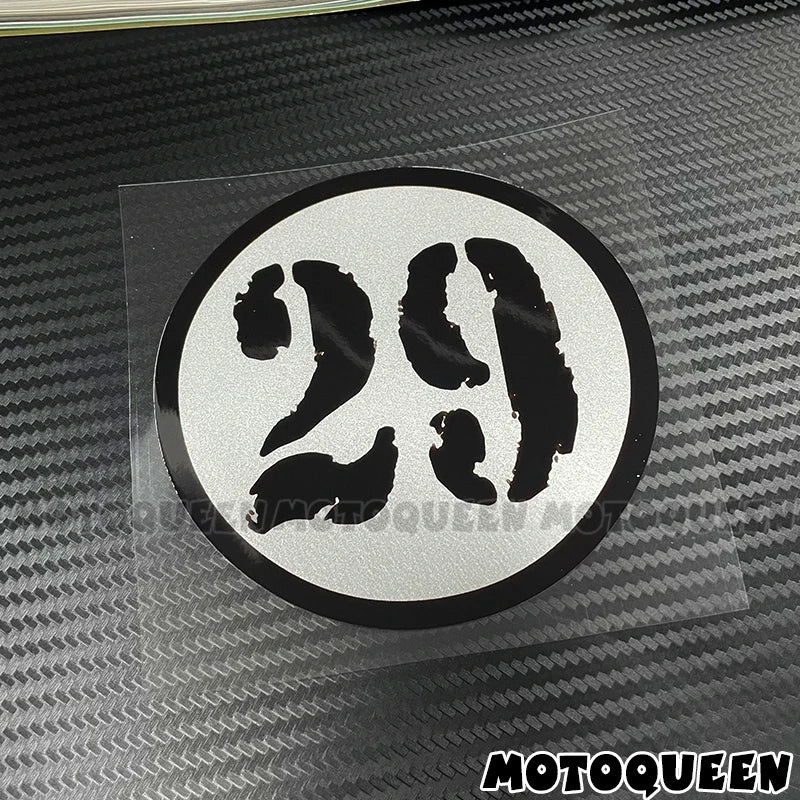Cafe Racer Number Decals