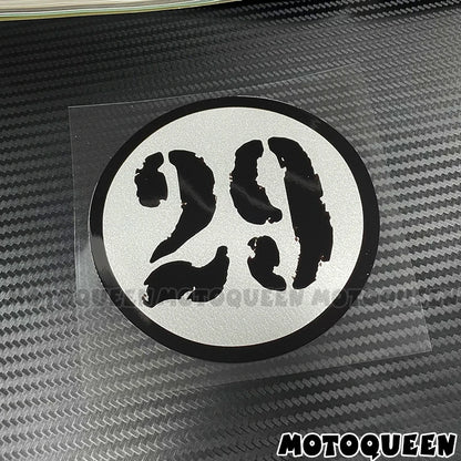 Cafe Racer Number Decals