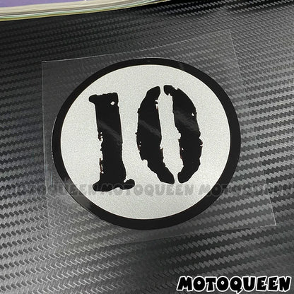 Cafe Racer Number Decals