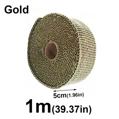 Motorcycle Exhaust Thermal Tape – Header Wrap Glass Fiber 1/2M