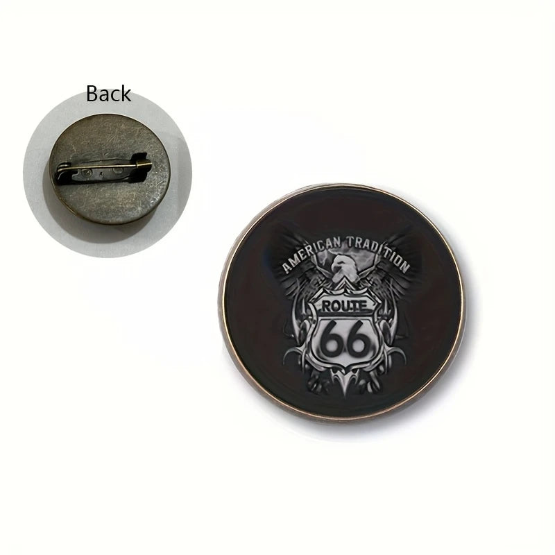 ROUTE 66 Brooch Pin – Vintage | Classic Style 