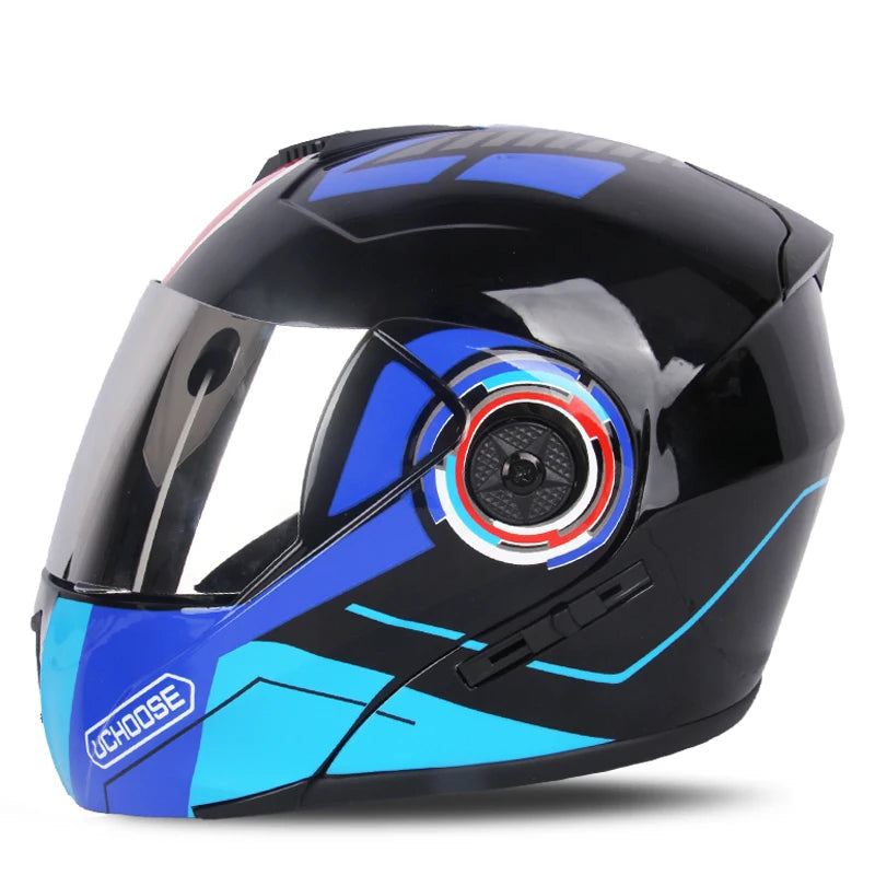 Racing Motobiker Flip-Up Helmet 
