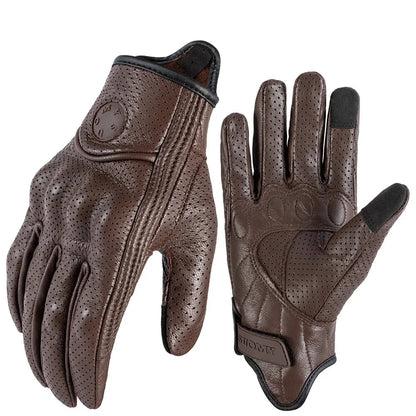 Guanti da moto in pelle