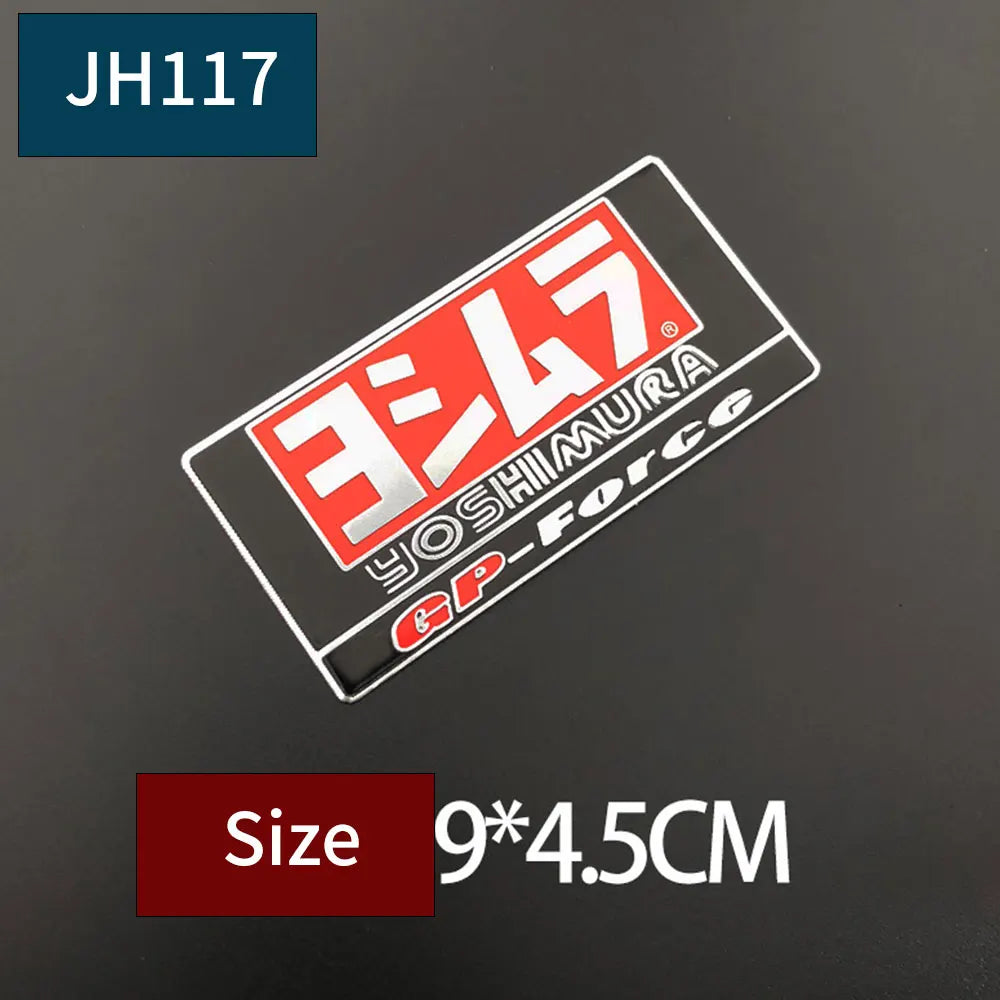 Exhaust Metal Badges