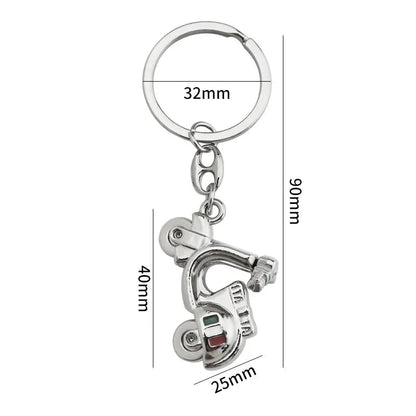 Vintage Motorcycle Riding Keychain 