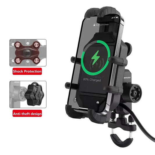 Motorcycle Wireless Charging Phone Holder 