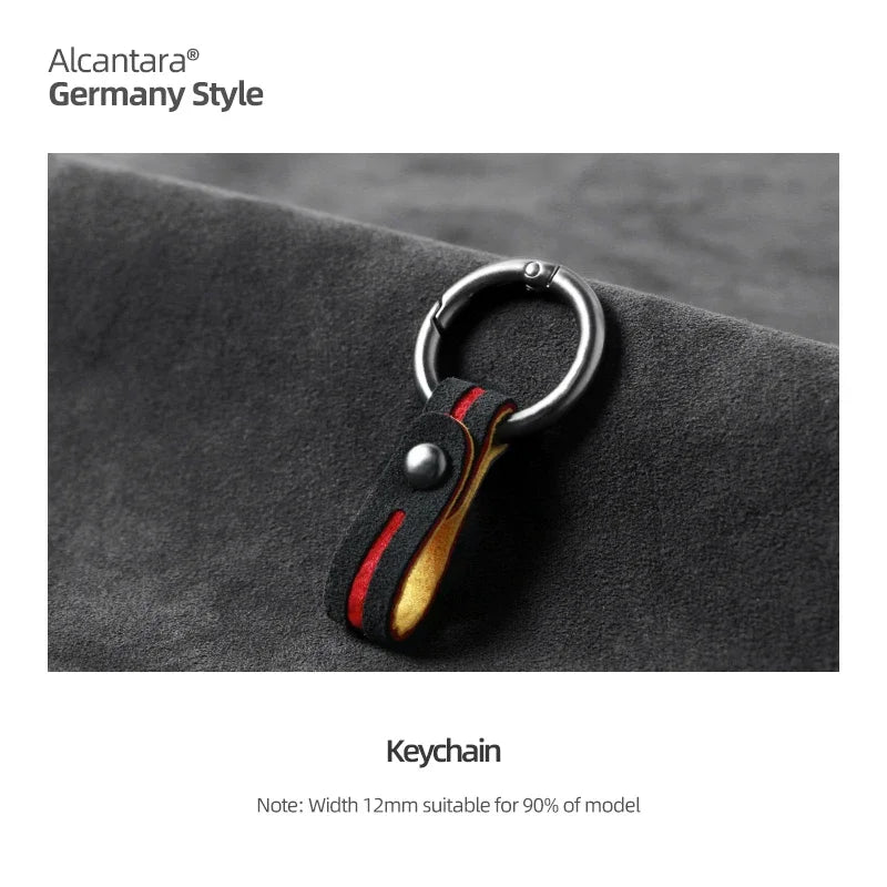 Premium Alcantara Keychain BW