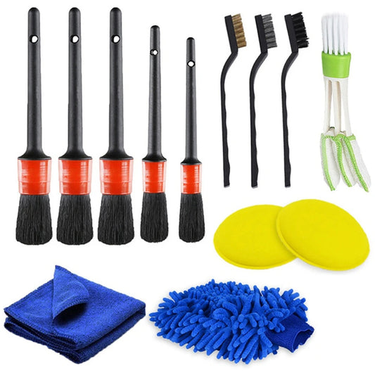 9PCS Motorcycle Cleaning & Detailing Kit 