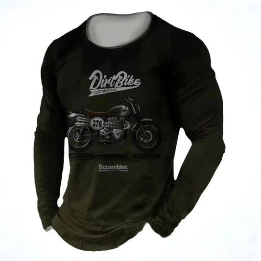 Vintage Motorcycle Long Sleeve Shirt 