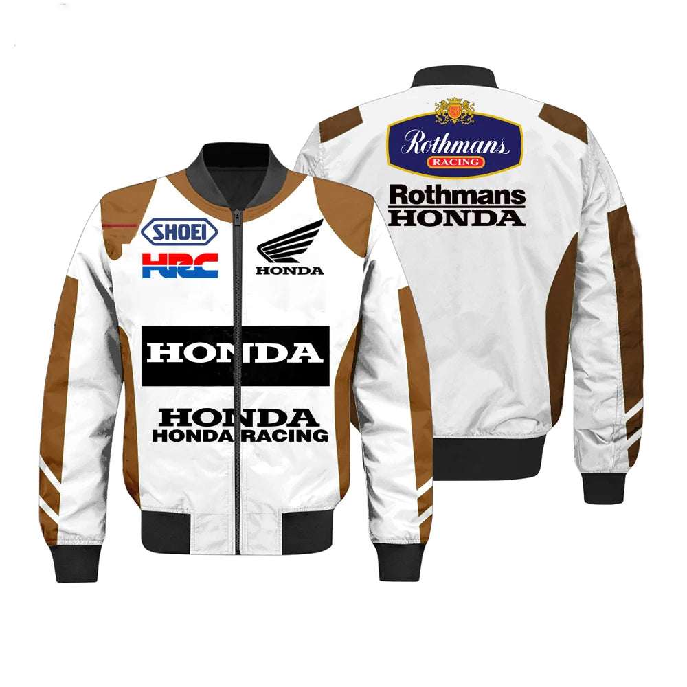 Chaqueta de moto HRC gruesa para hombre 