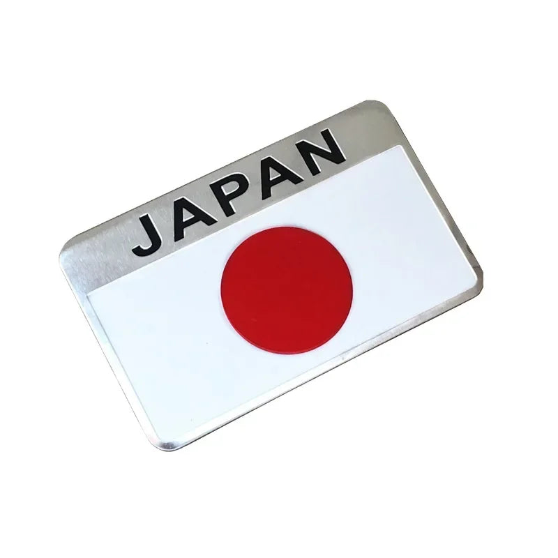 Japan Flag Metal Emblem