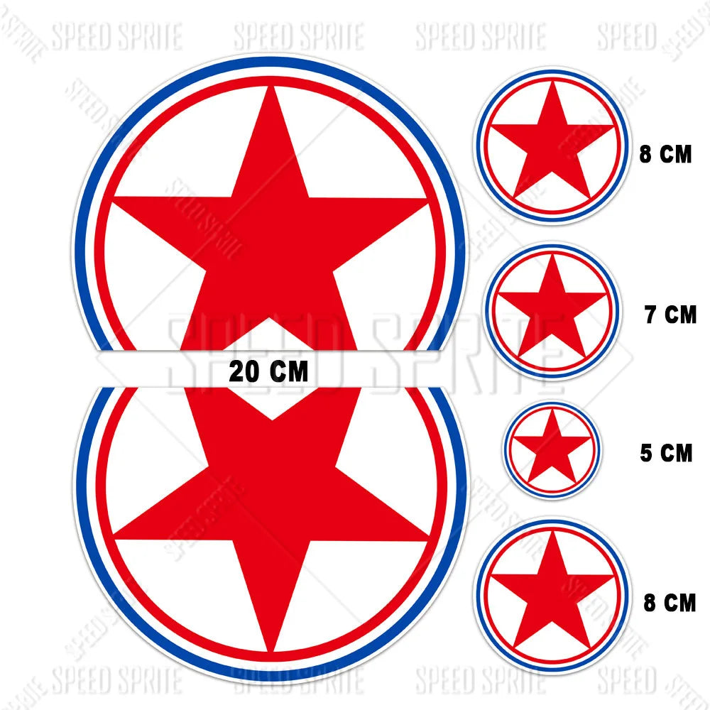 Motorcycle & Scooter Star Decals