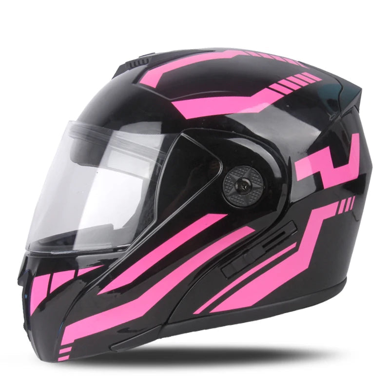 Racing Motobiker Flip-Up Helmet 