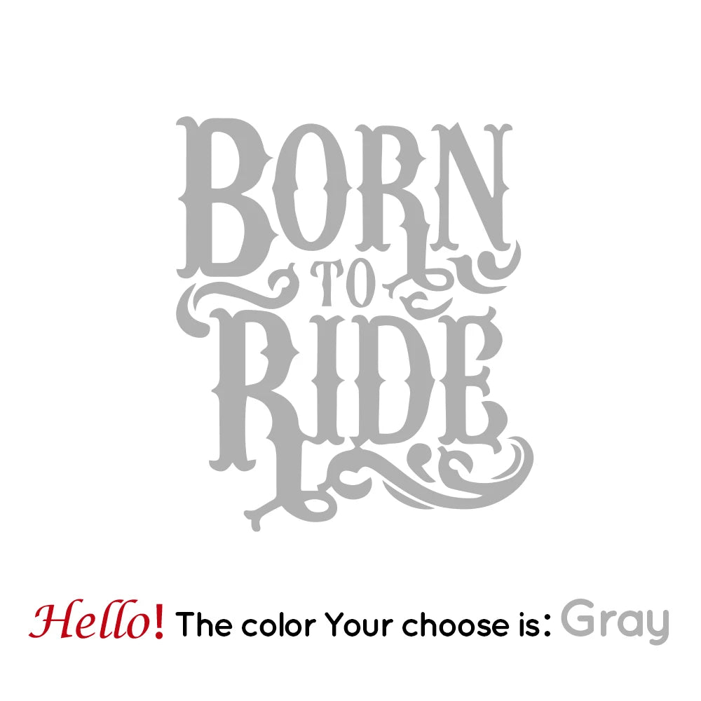 Born to Ride Motorcycle Sticker 