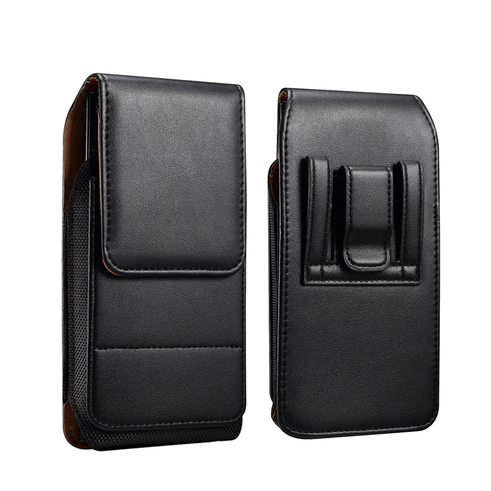 Universal Leather Belt Clip Case 