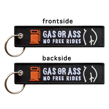 Gas or Ass Keychain 