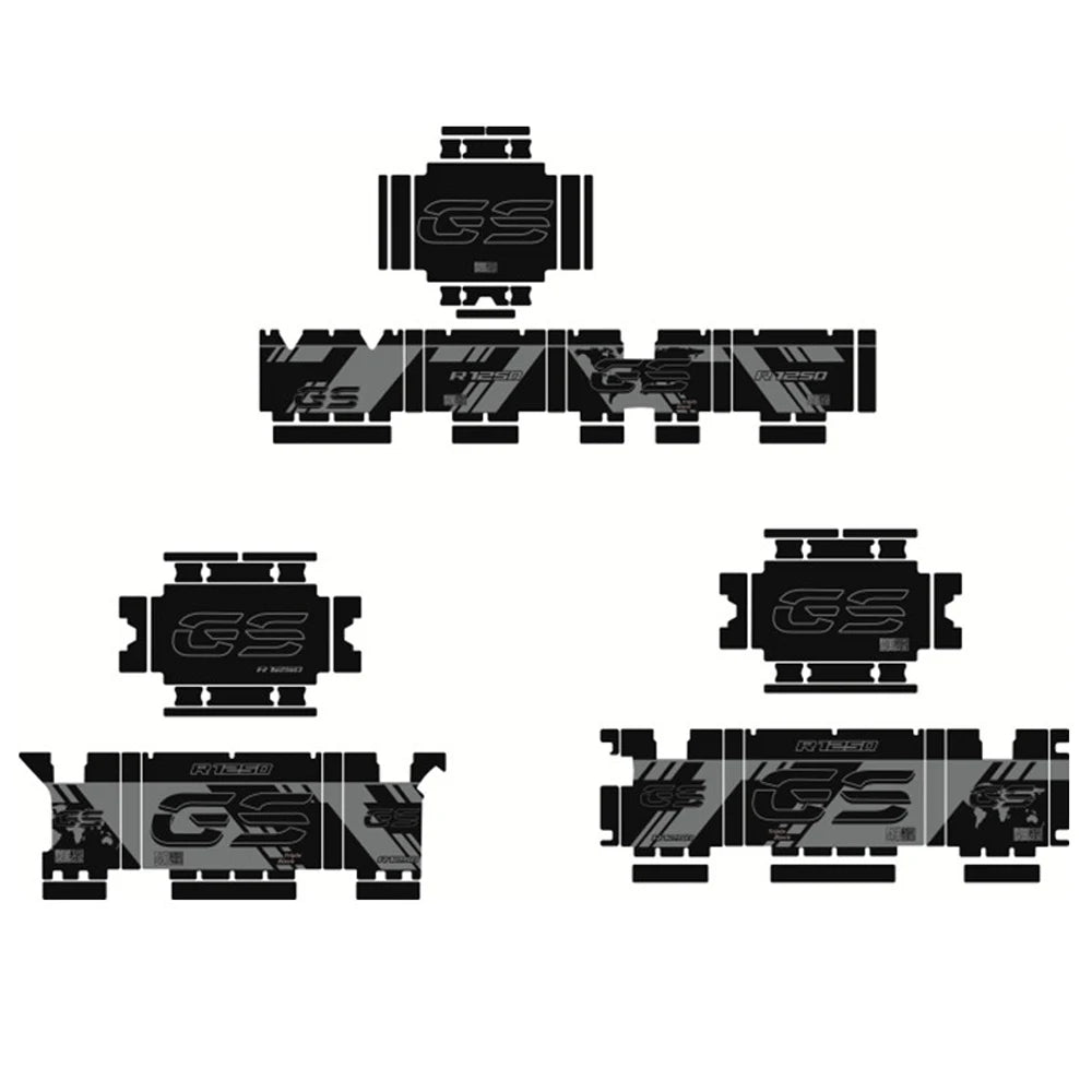 GS Aluminum Box Side Case Decals BW