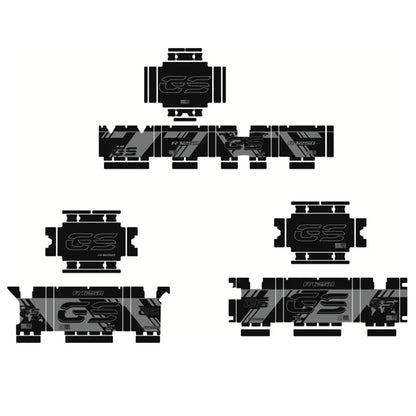 GS Aluminum Box Side Case Decals BW