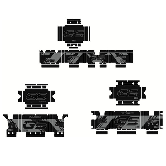 GS Aluminum Box Side Case Decals BW