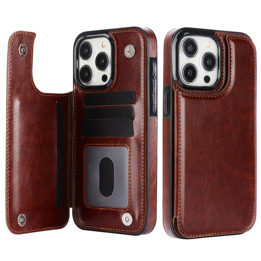 Leather Wallet iPhone Case 