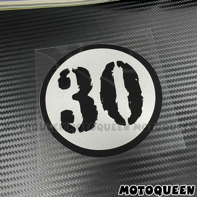 Cafe Racer Number Decals