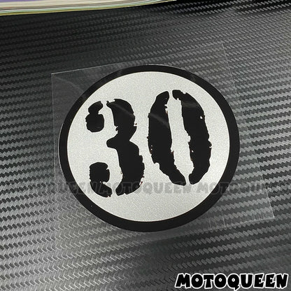 Cafe Racer Number Decals