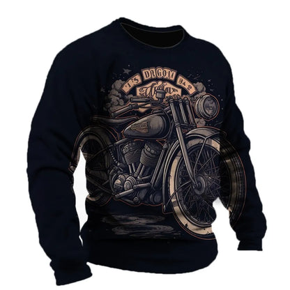Motorcycle Vintage Long Sleeve Shirt 