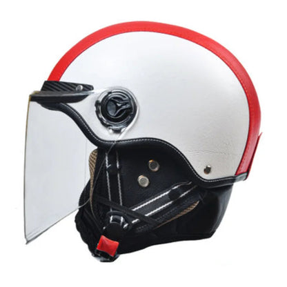 Retro Motorcycle Helmets with Bubble Lens 