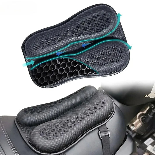 Coussin de siège de moto ergonomique 3D