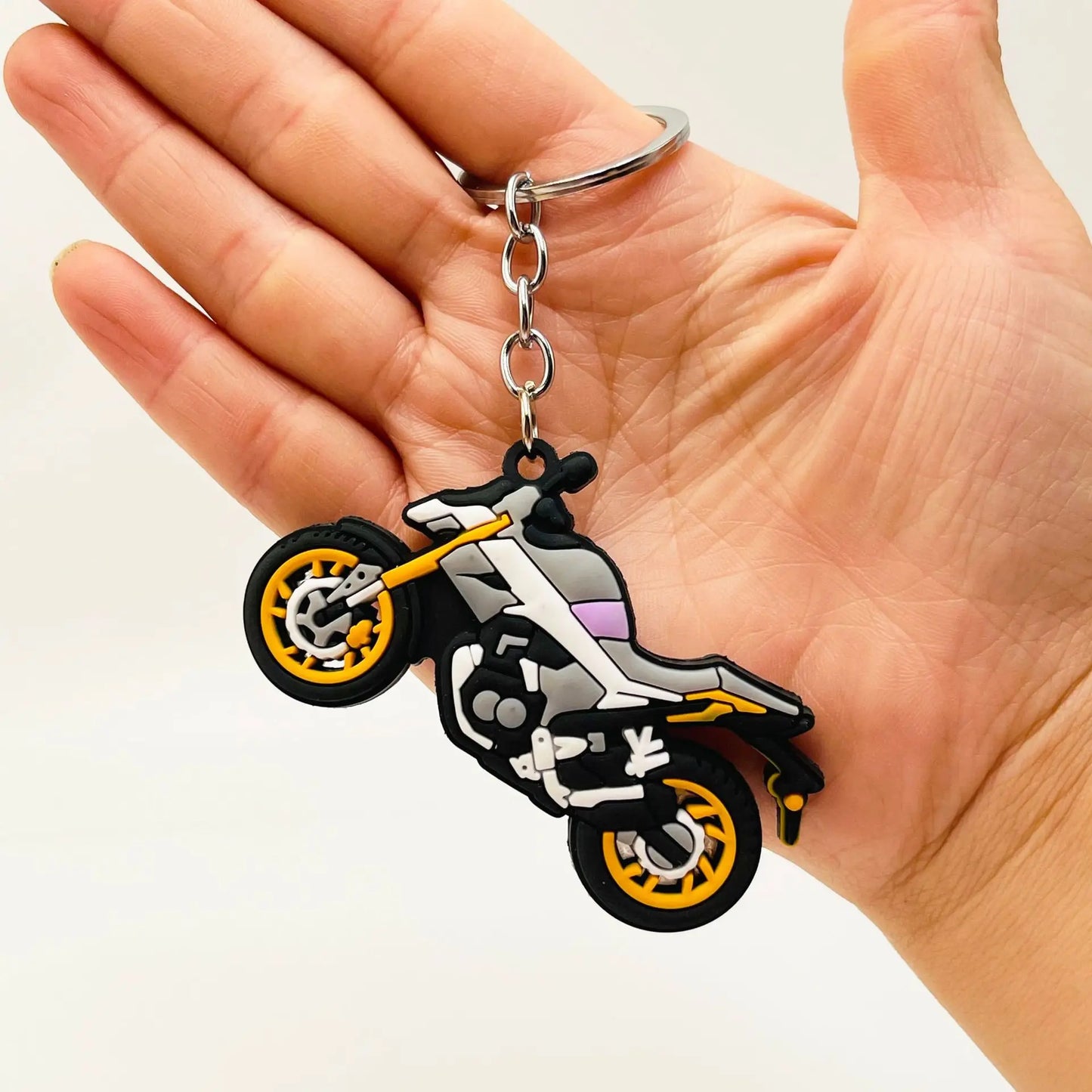 Double Sided Motorcycle Keychain