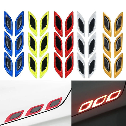 6pcs/Set Reflective Stickers Anti-Scratch