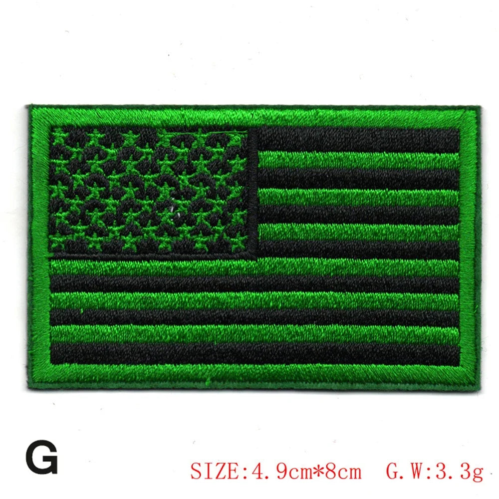 Embroidered Flag Tactical Patch