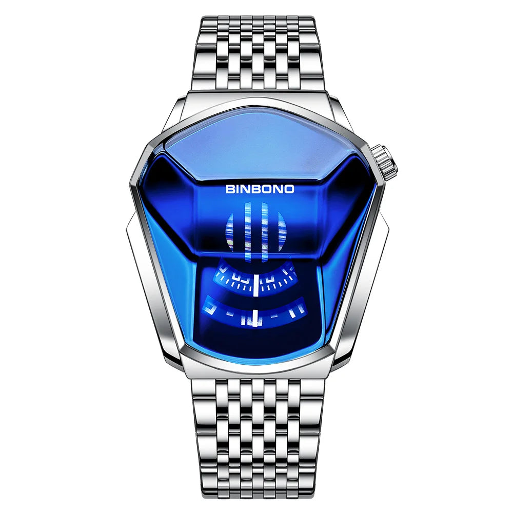 Geometric Shield Luxury Watch